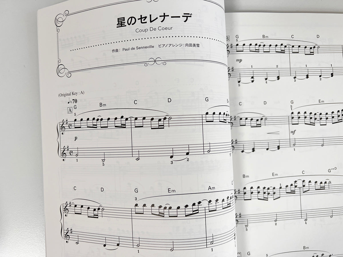 Richard Clayderman: Best Selection Easy Piano Solo(Pre-Intermediate) Sheet Music Book