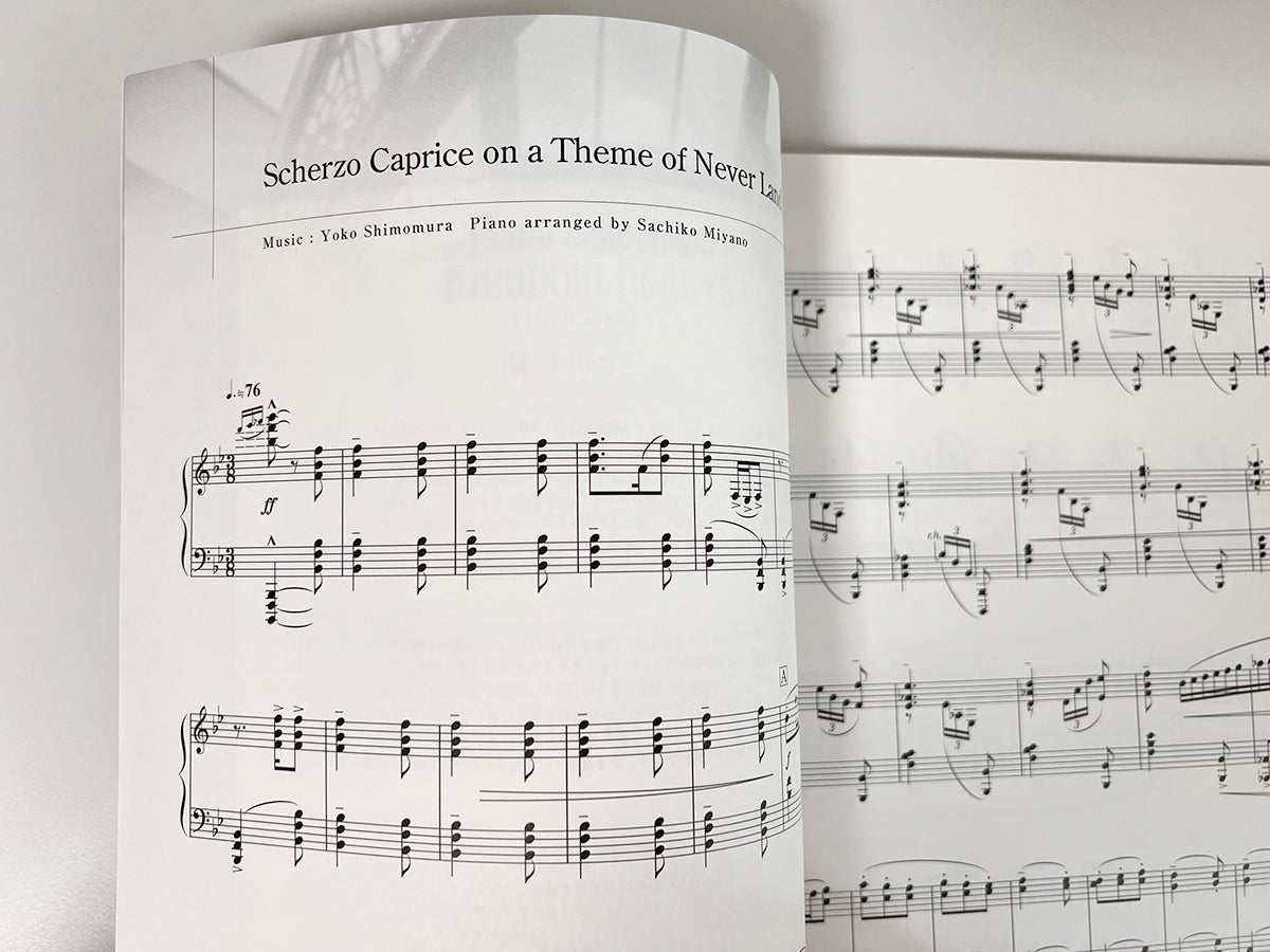 Kingdom Hearts FIELD and BATTLE Collection for Piano Solo(Advanced) Sheet Music Book