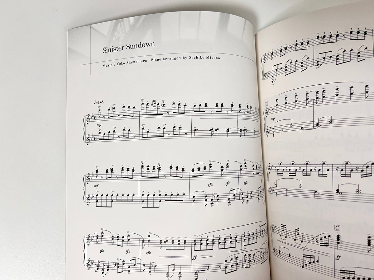 Kingdom Hearts FIELD and BATTLE Collection for Piano Solo(Advanced) Sheet Music Book