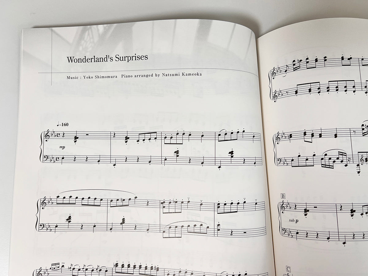 Kingdom Hearts FIELD and BATTLE Collection for Piano Solo(Advanced) Sheet Music Book