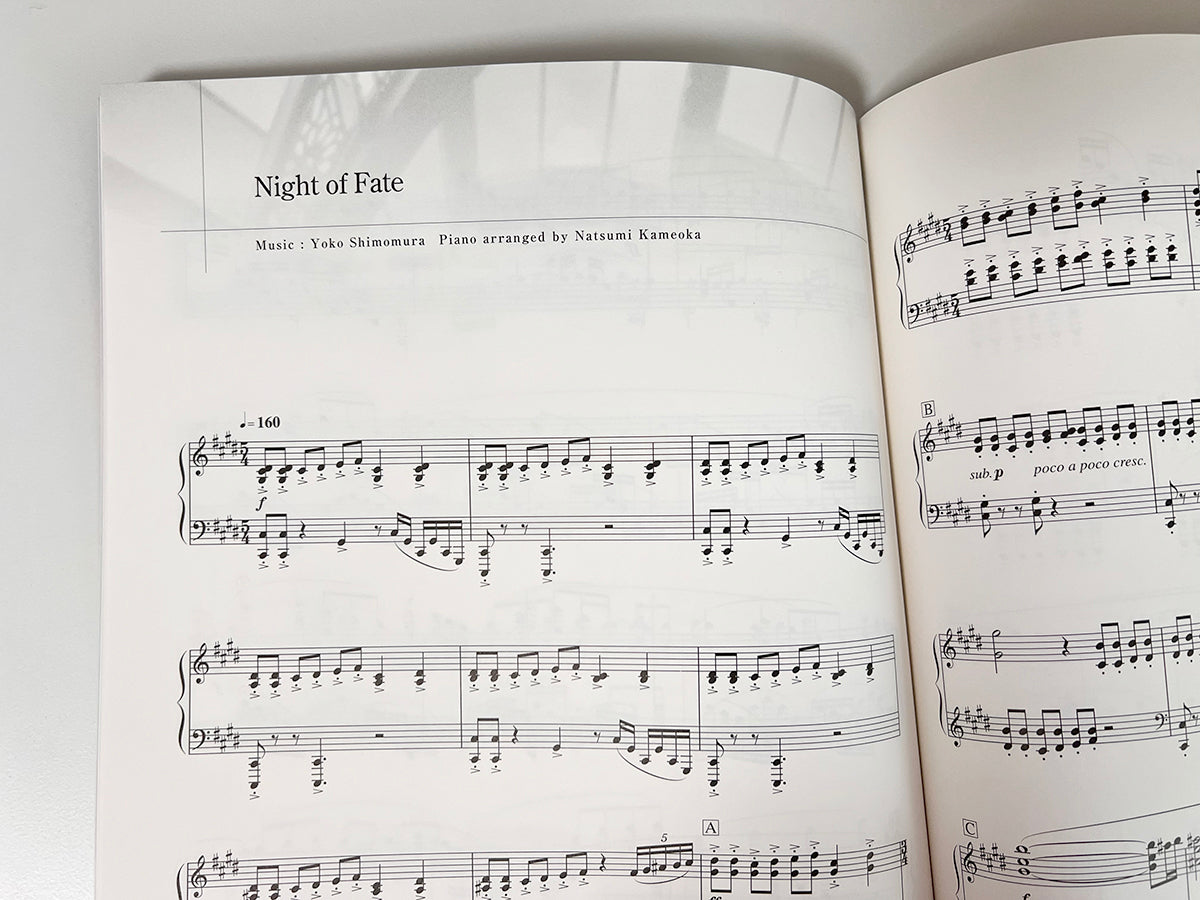 Kingdom Hearts FIELD and BATTLE Collection for Piano Solo(Advanced) Sheet Music Book