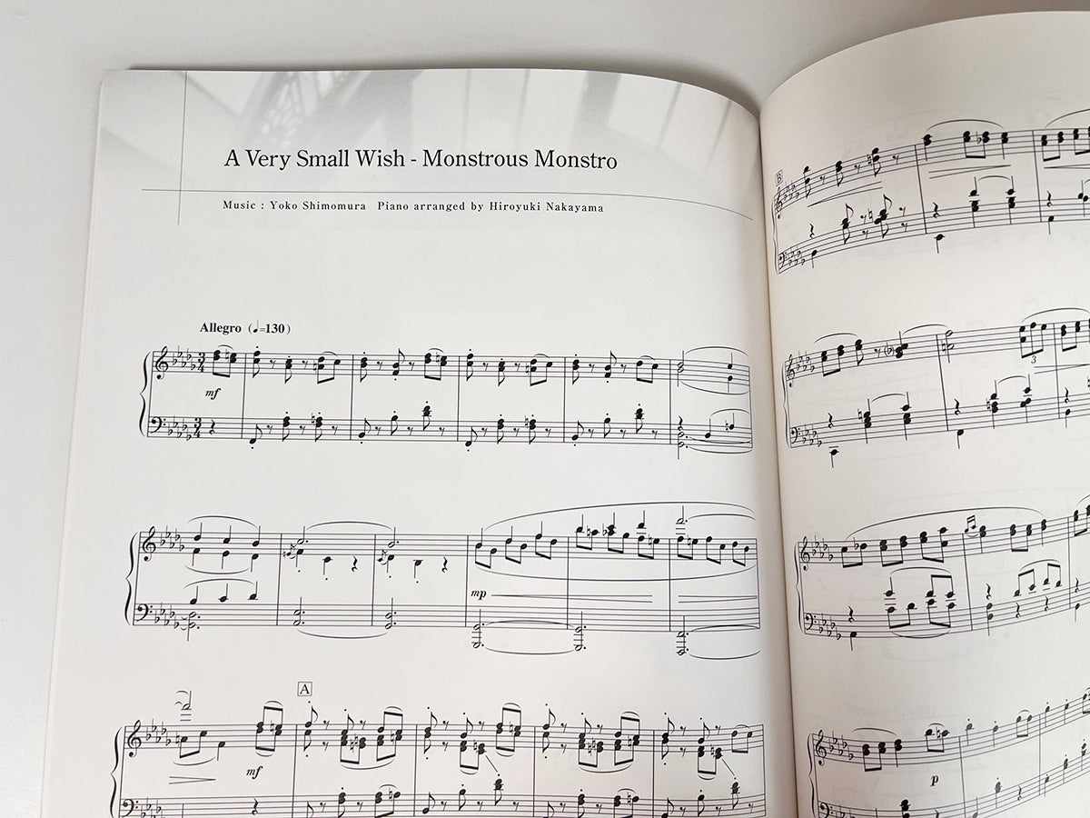 Kingdom Hearts FIELD and BATTLE Collection for Piano Solo(Advanced) Sheet Music Book