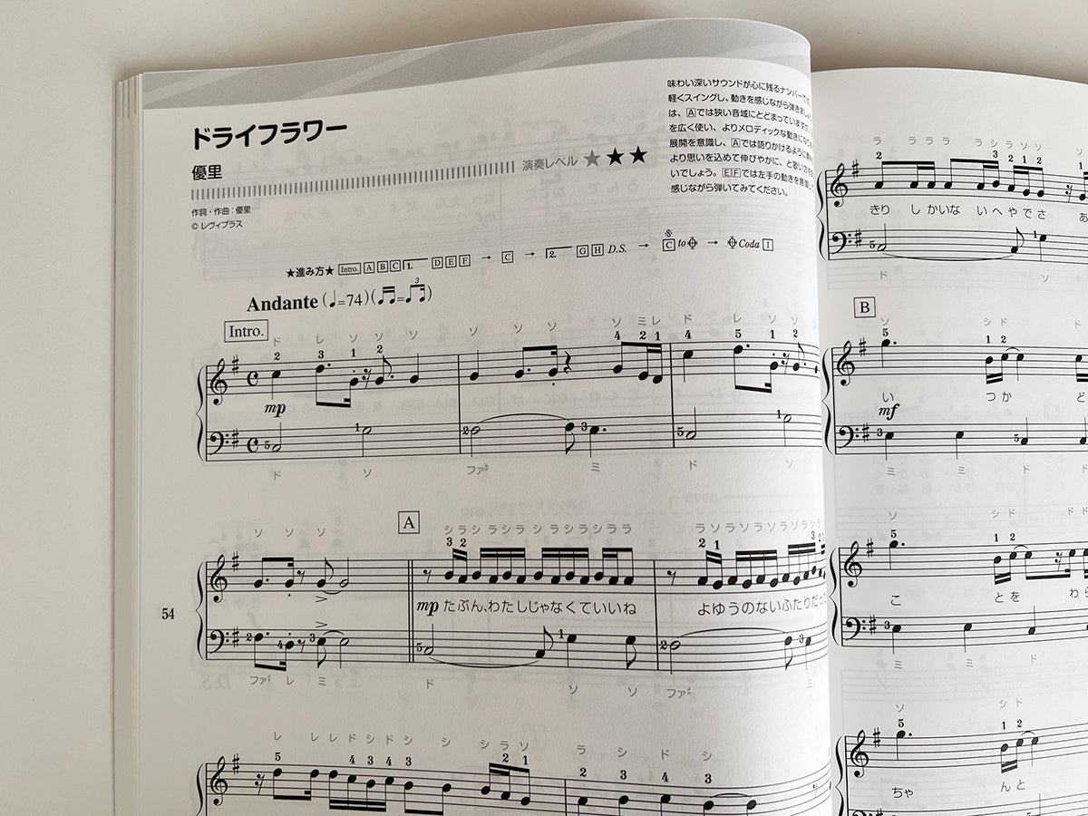 J-POP Super Best Piano Solo(Easy) Sheet Music Book