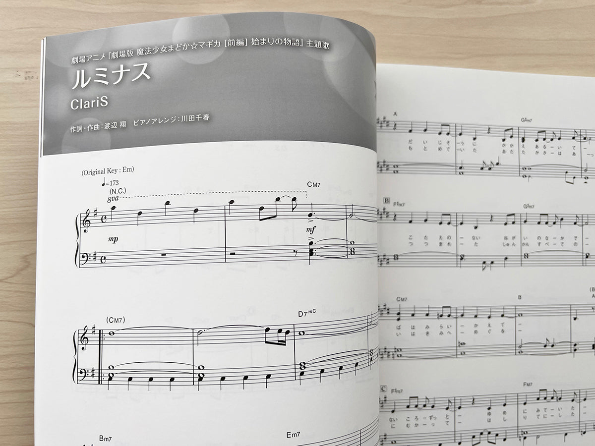 ANISON MUSE - RIBBON - Anime Songs Piano Solo(Intermediate) Sheet Music Book