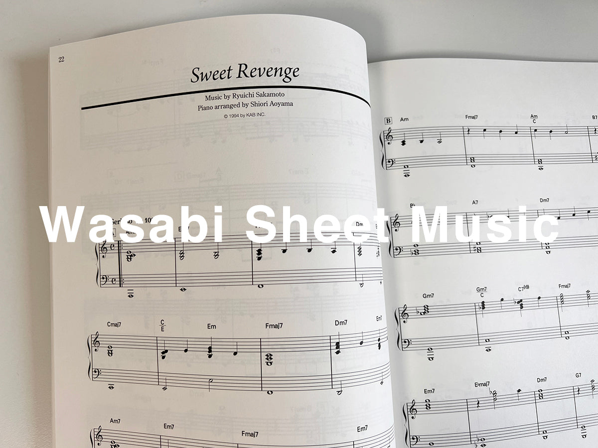 Ryuichi Sakamoto Piano Collection Klaviersolo-Notenbuch