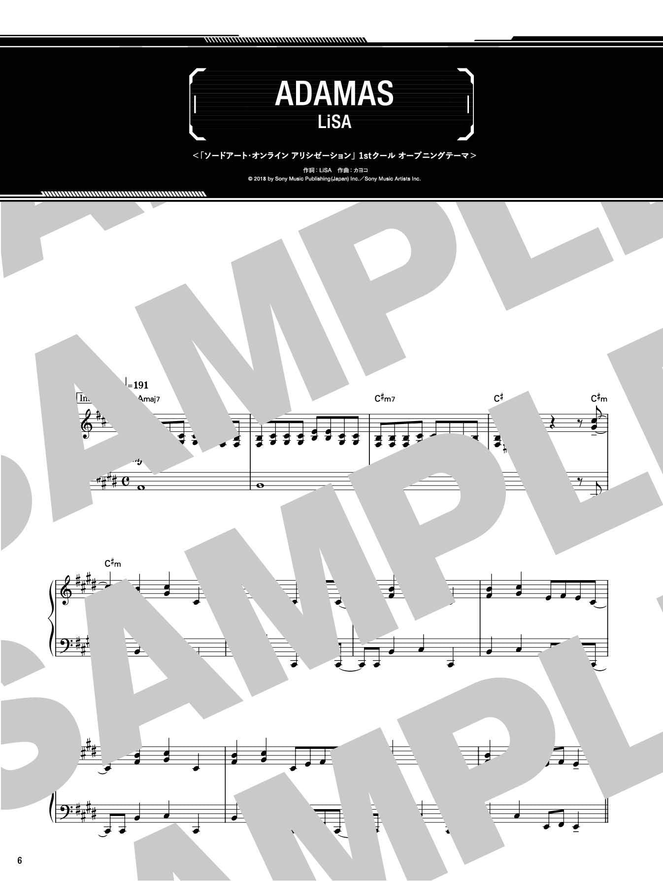 Sword Art Online War of Underworld (Anime) Klaviersolo (einfach) Notenbuch