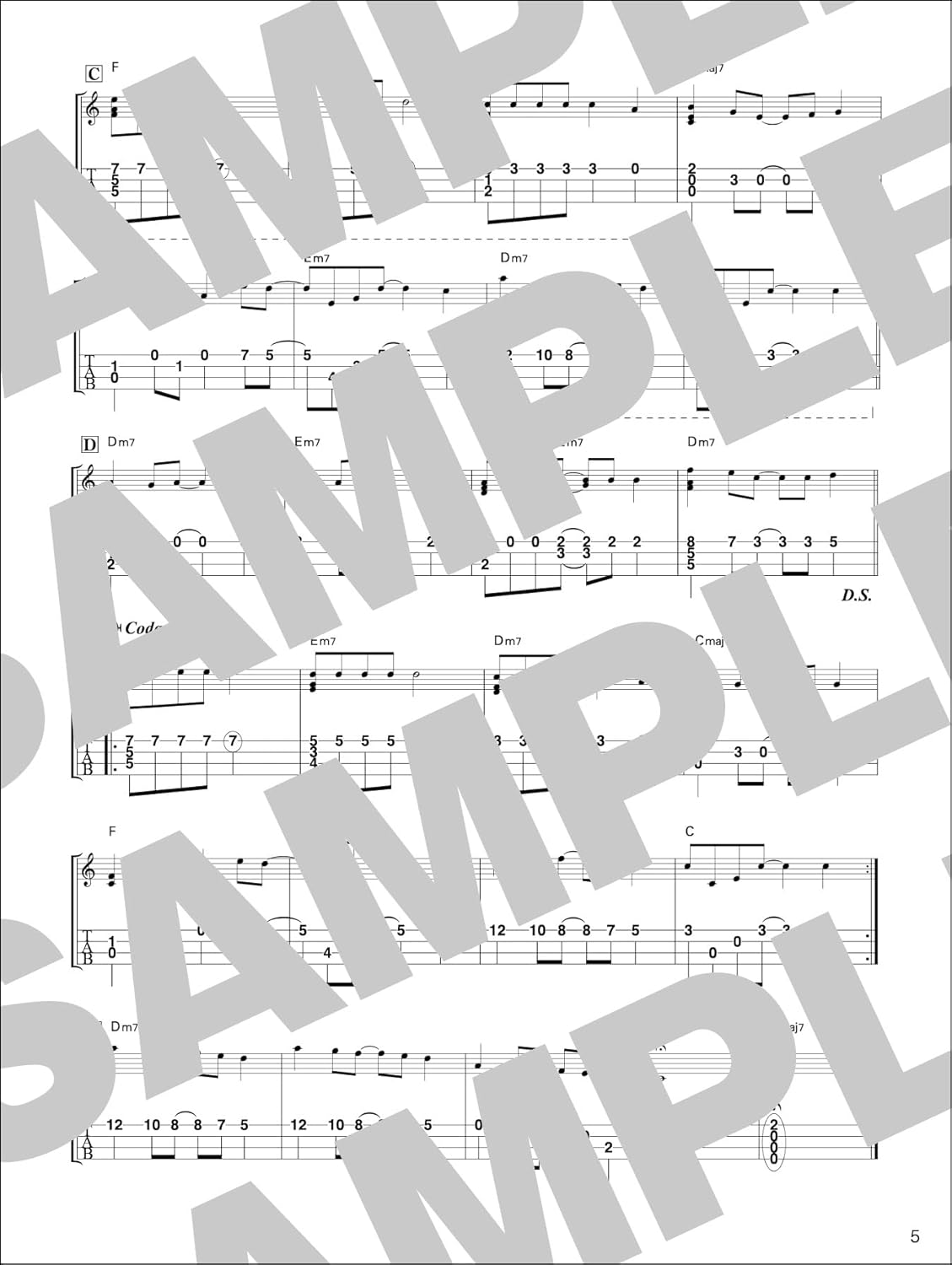 Stilvolle Arrangements: Ukulele Standard Song Collection: Ukulele Solo (Demo-Performance-Tracks auf YouTube) Notenbuch