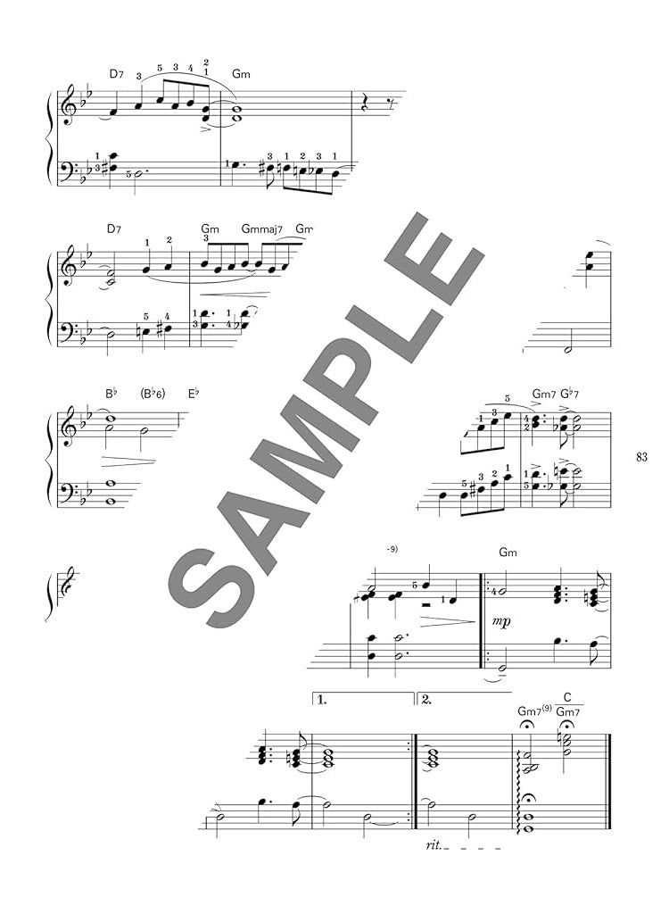 Standard Songs Piano Solo mit einfachem und stilvollem Arrangement (Pre-Intermediate) Notenbuch