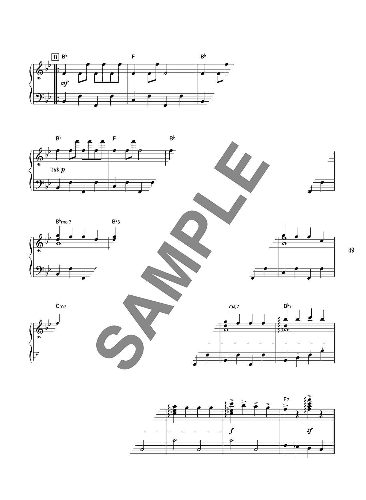 Die Sammlung von Disney-Songs für Klavier Solo (Obere Mittelstufe) Notenbuch