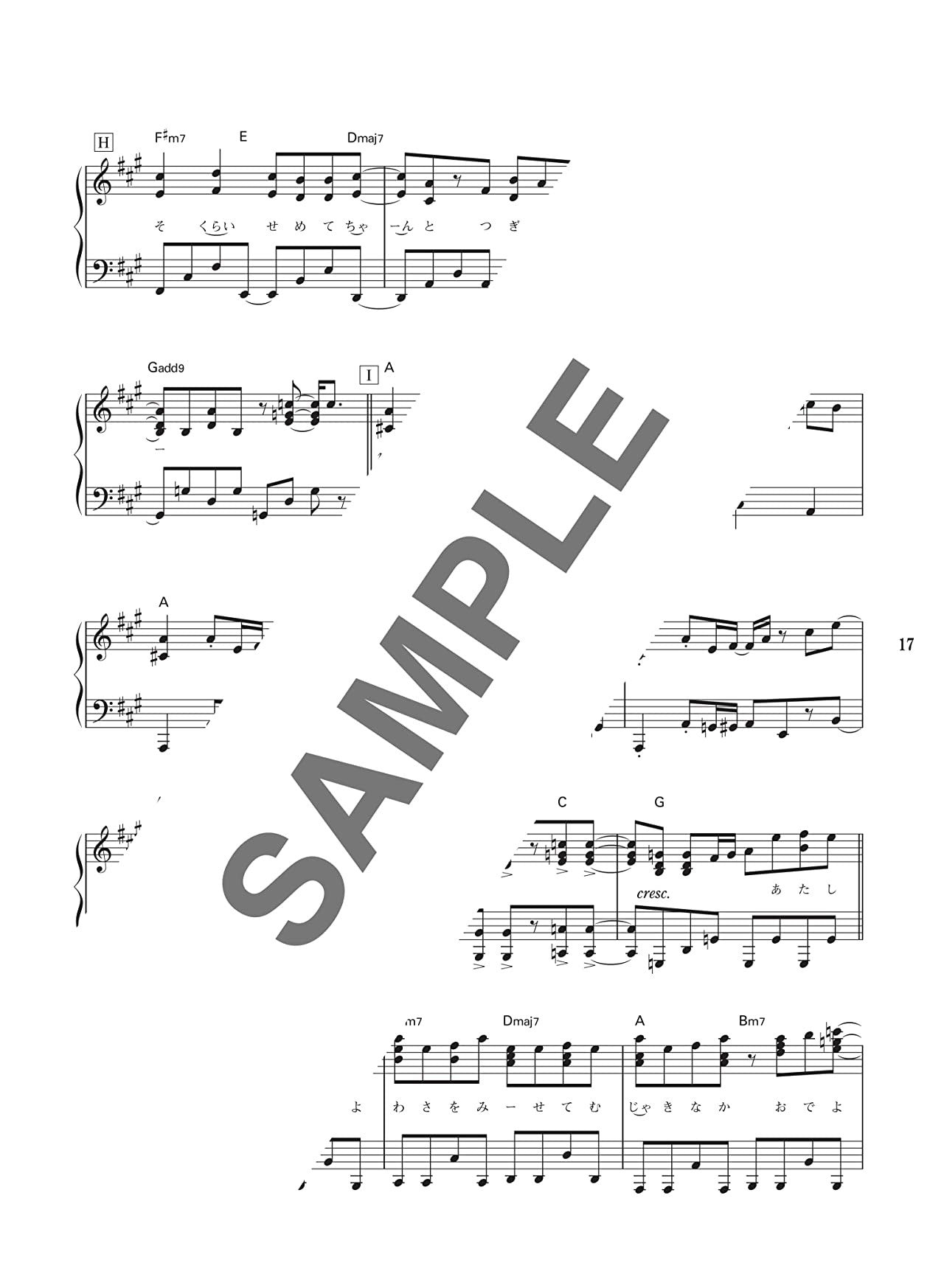 J-POP-Empfehlungsliste für Klaviersolo (Mittelstufe) Notenbuch