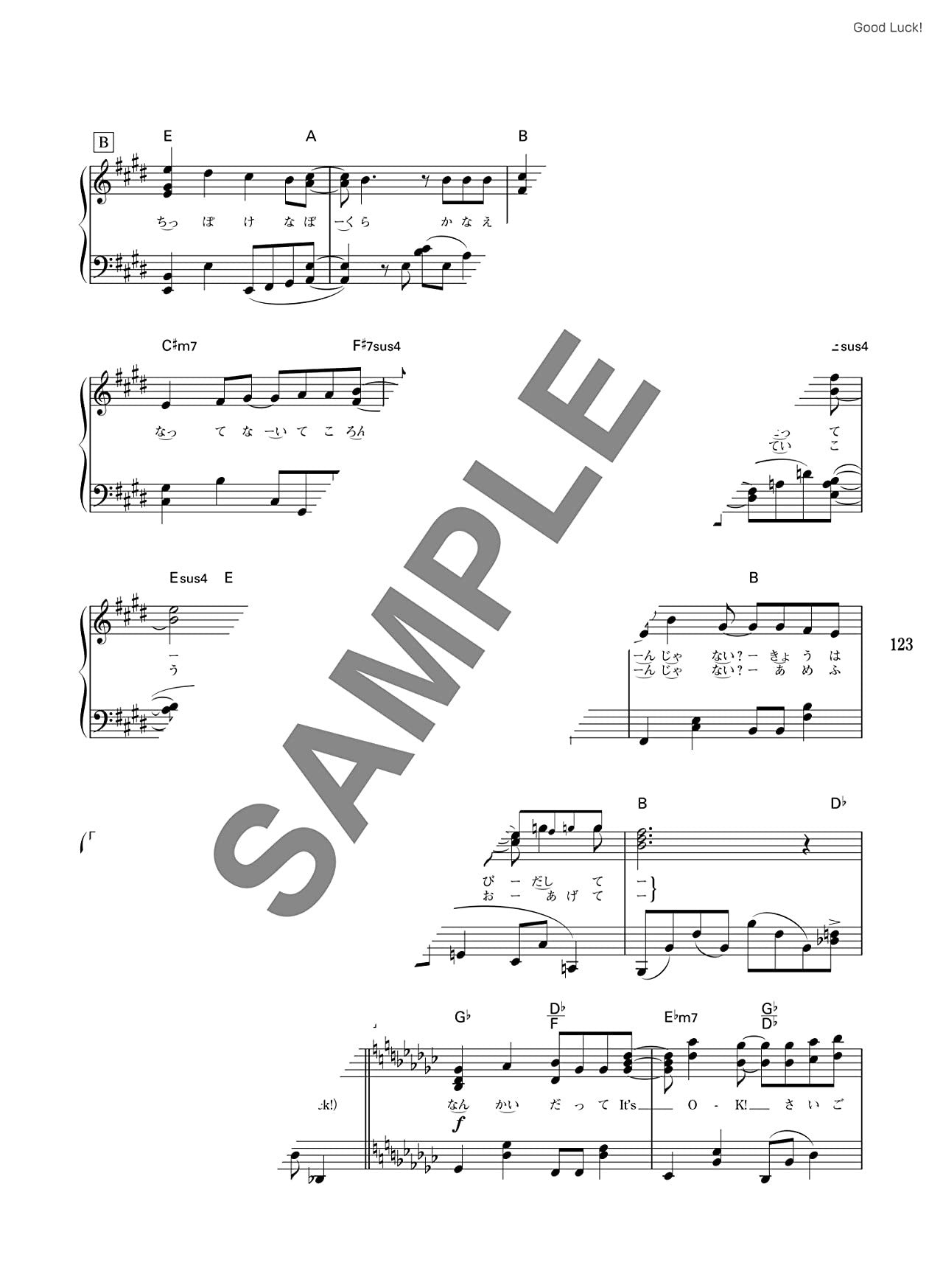 Boys Idol Best J-POP for Piano Solo(Intermediate) Sheet Music Book