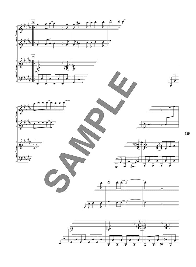 Die Sammlung erstklassiger Lieder für das Notenbuch „Klavierduett (Mittelstufe)“.