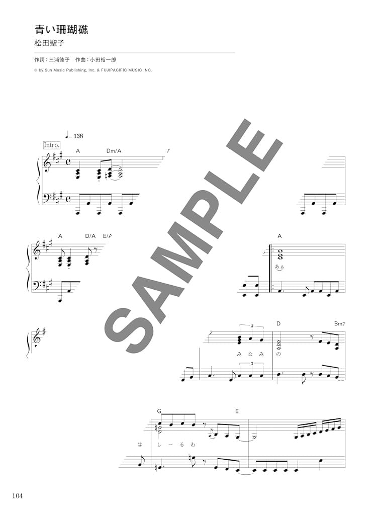 J-POP Kayokyoku for Piano Solo Sheet Music Book