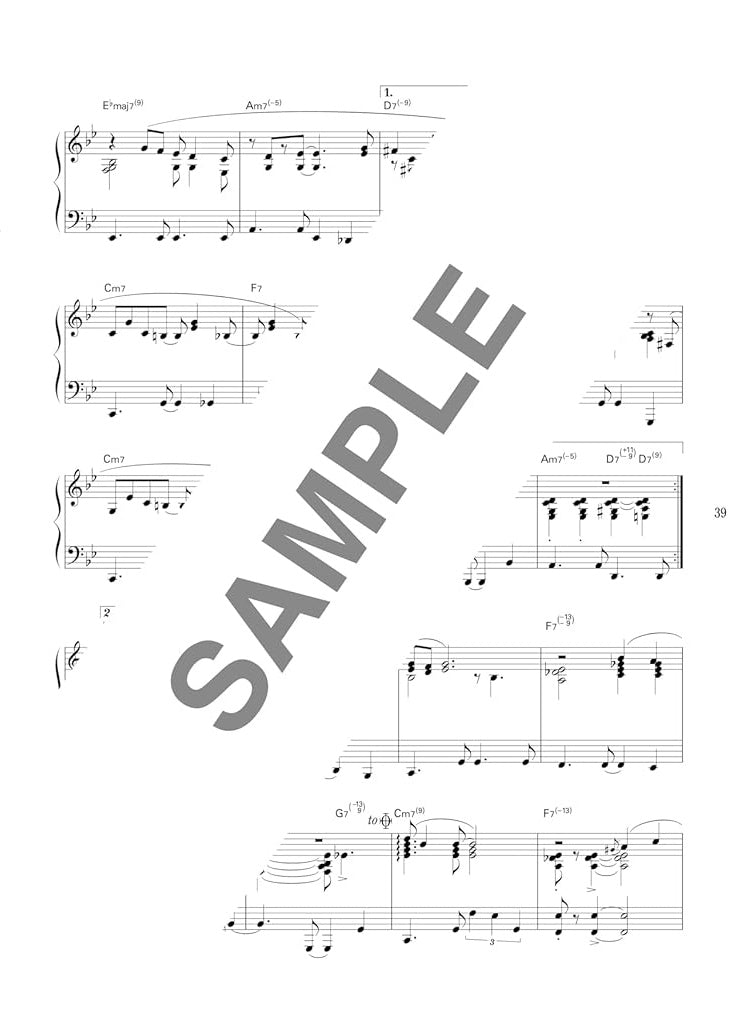 High Grade Piano Solo: Jazz Standard Great Song Selection(Advanced) Sheet Music Book
