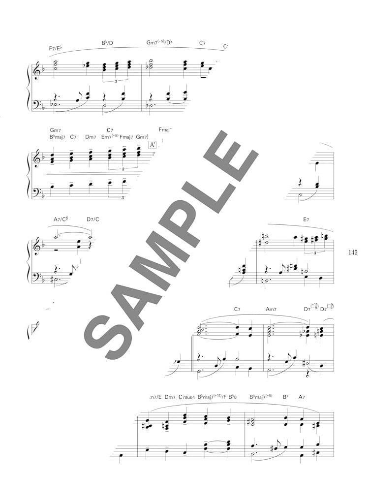 High Grade Piano Solo: Jazz Standard Great Song Selection(Advanced) Sheet Music Book