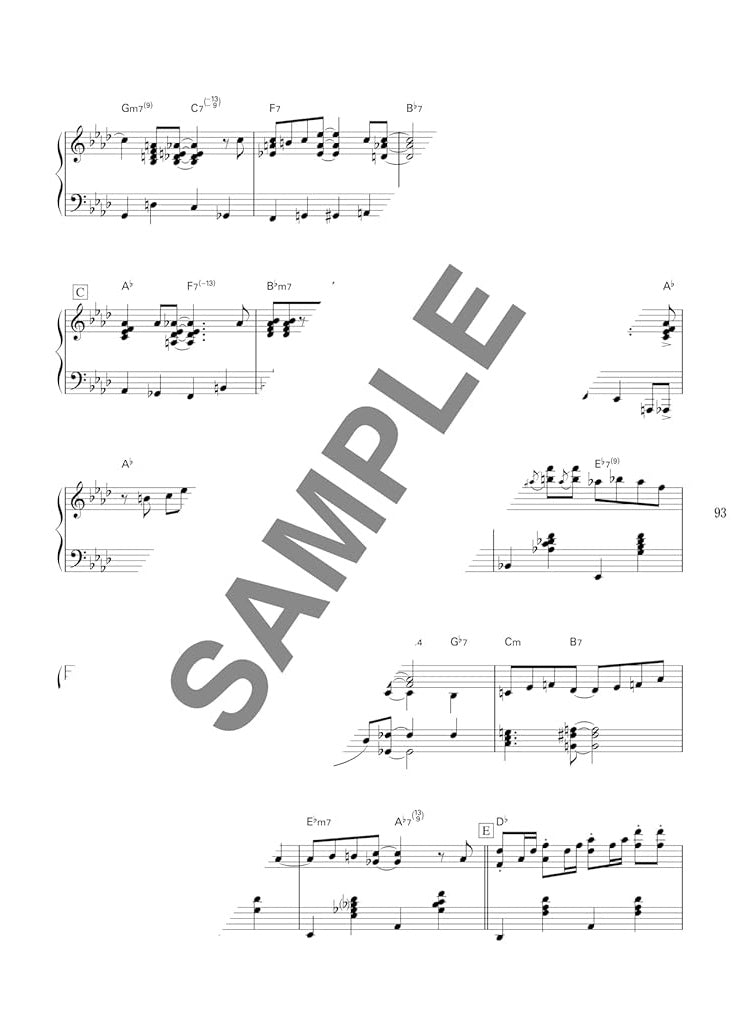 Studio Ghibli Songs Jazz Piano Solo (Obere Mittelstufe) Notenbuch