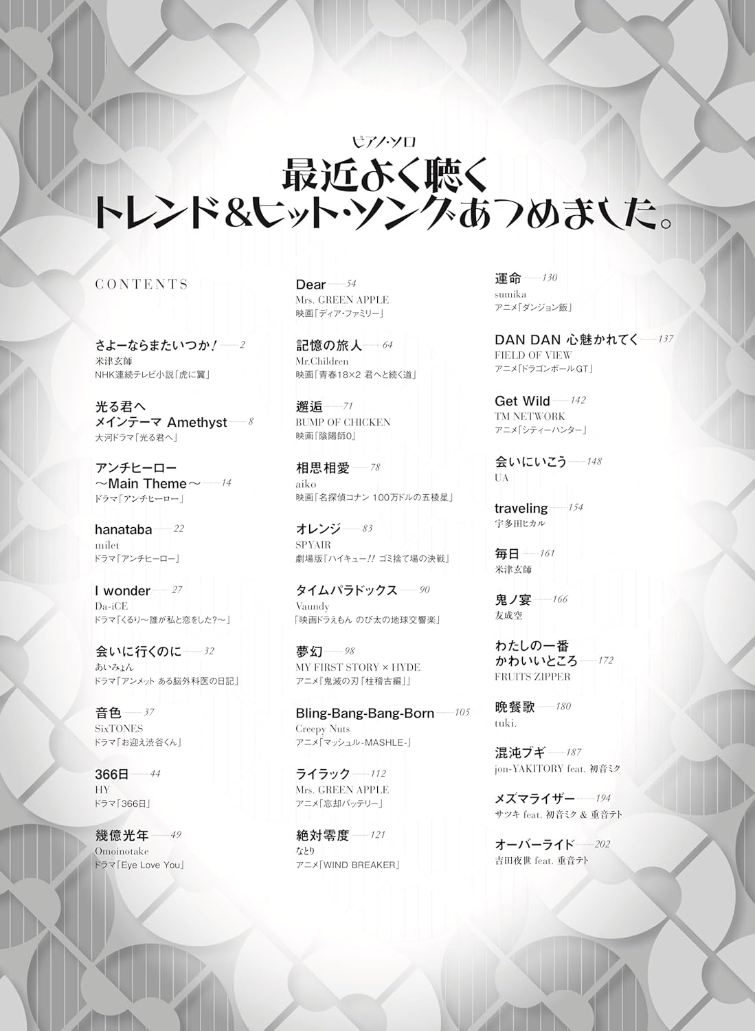 J-Pop Trend Songs Collection für Klaviersolo (Mittelstufe) Notenbuch