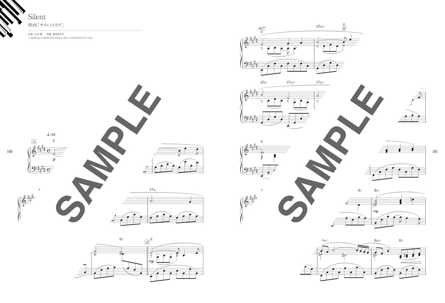 Joe Hisaishi Famous Selection - Piano Solo (Intermediate) - Sheet Music Book