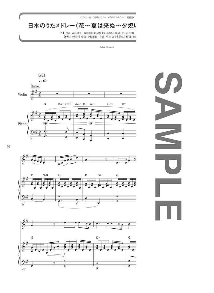 Die Sammlung cooler Lieder für Violine und Klavier. Notenbuch