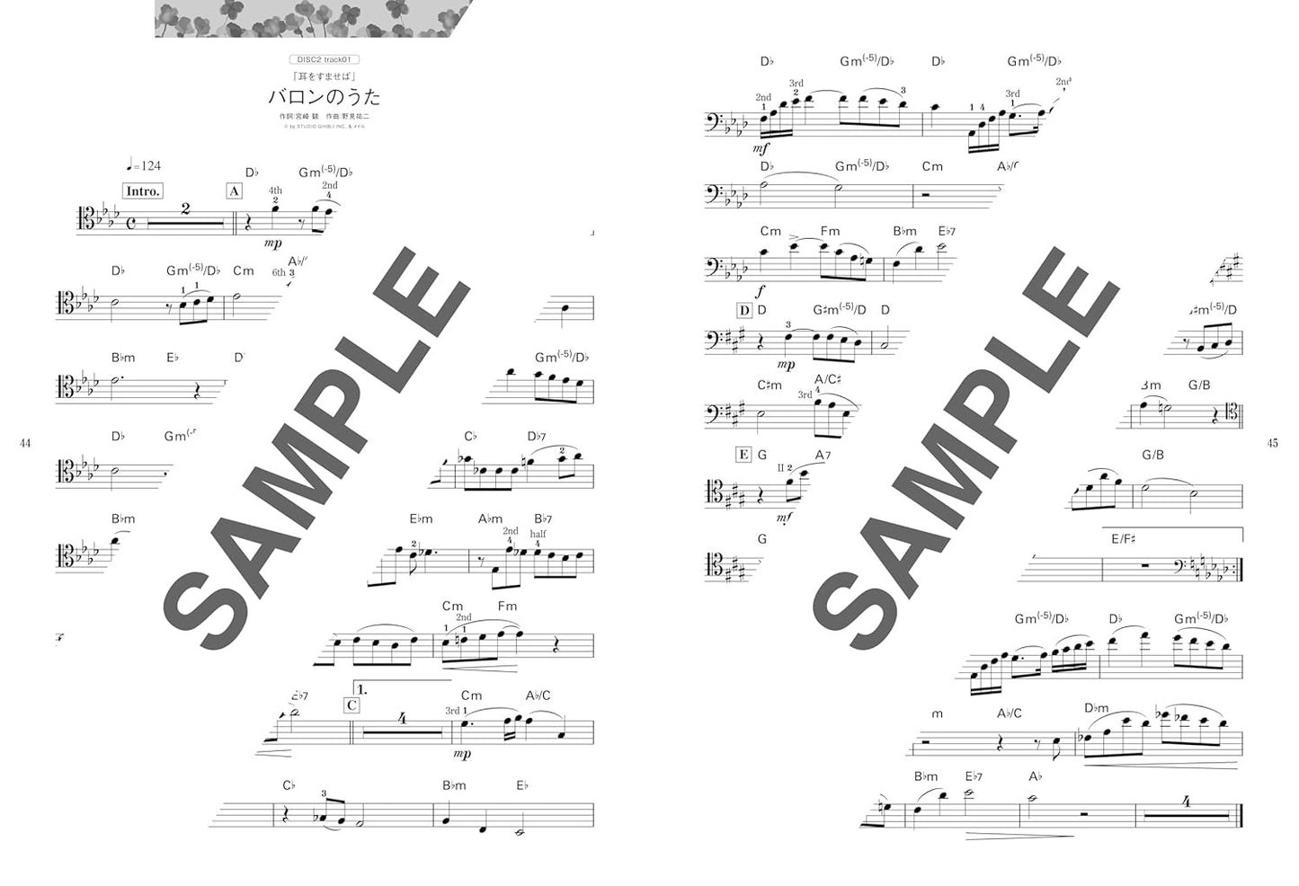 Beliebte Studio Ghibli-Sammlung für Cello-Solo (Obere Mittelstufe) – Enthält 2 Karaoke-CDs – Notenbuch