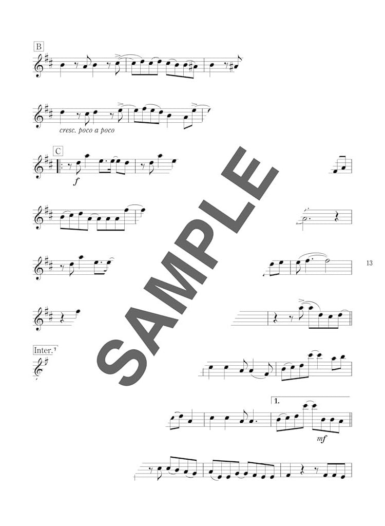 50 beliebte Stücke für Violine solo (Obere Mittelstufe) - Notenbuch