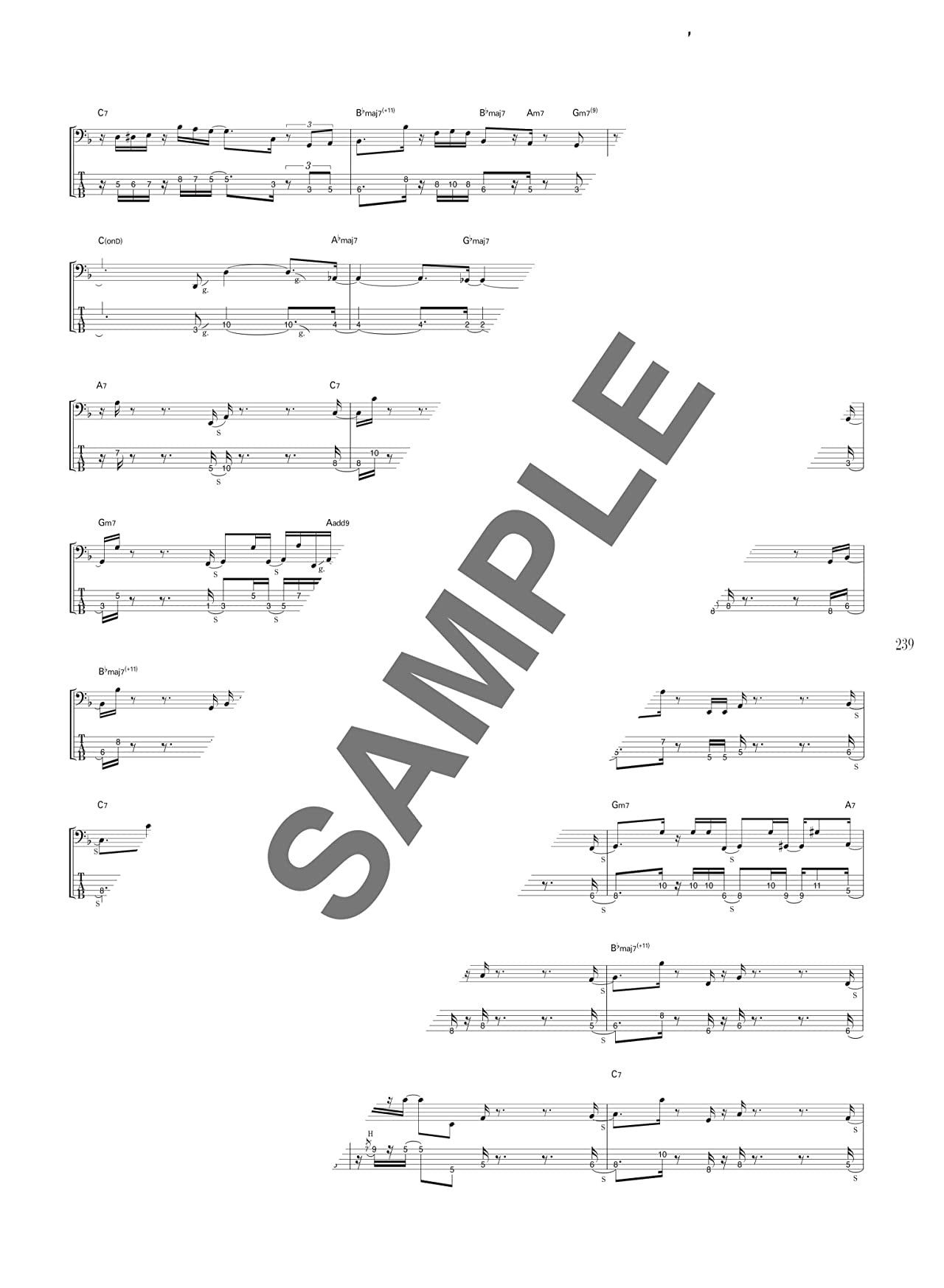 Jazz Fusion Collection : Bass Guitar Solo Sheet Music Book