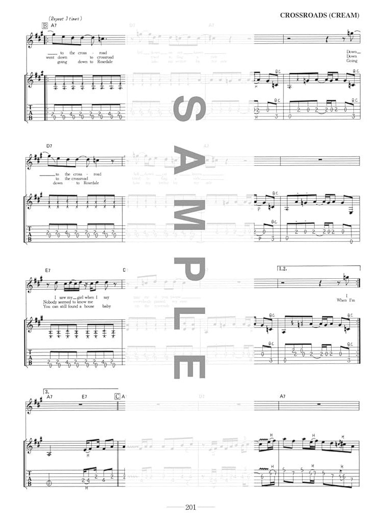 The collection of most standard songs for Guitar Solo Sheet Music Book