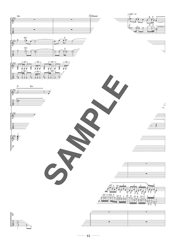 The collection of most standard songs for Guitar Solo Sheet Music Book