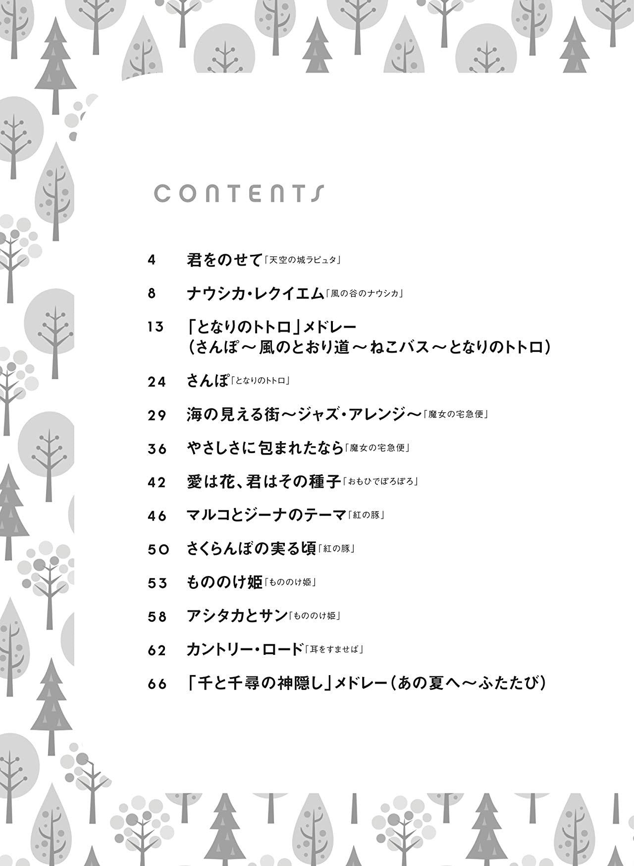 Studio Ghibli-Auswahl für Flöten- und Klaviernotenbuch