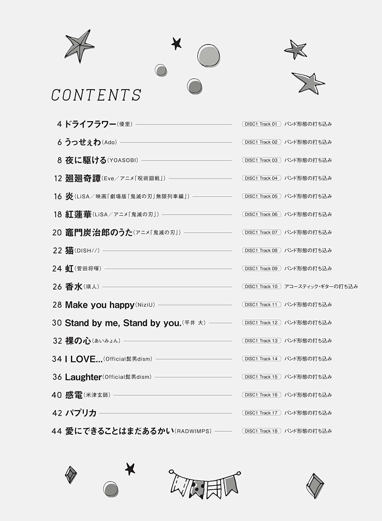 J-POP and Standard Collection for Flute Solo(Upper-Intermediate) w/CD(Backing Tracks) Sheet Music Book