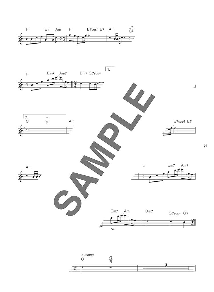 Showa Kayokyoku Repertory for Flute Solo w/CD(Backing Tracks) Sheet Music Book
