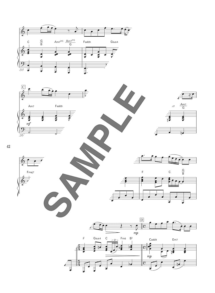 Auswahl beliebter Lieder für ein Flötenkonzert. Notenbuch für Flöte und Klavier (obere Mittelstufe).