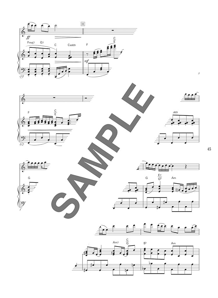 Auswahl beliebter Lieder für ein Flötenkonzert. Notenbuch für Flöte und Klavier (obere Mittelstufe).