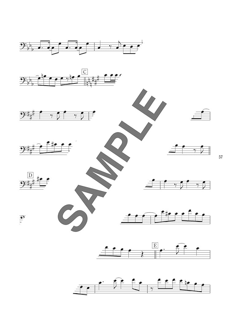 Popular Collection Trombone Solo for Teenagers Sheet Music Book