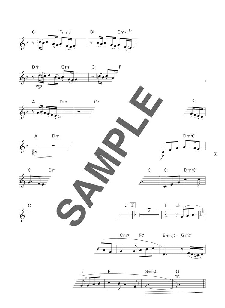 Popular Studio Ghibli Collection for Trumpet Solo (Upper-Intermediate) - Includes 2 Karaoke CDs - Sheet Music Book