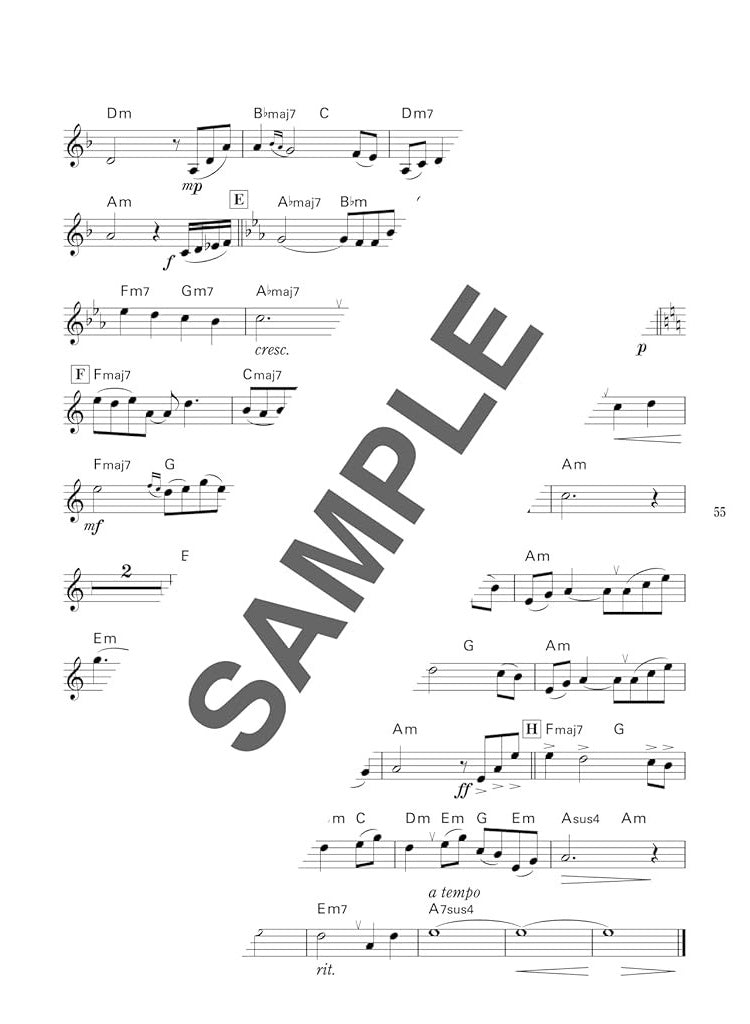 Popular Studio Ghibli Collection for Trumpet Solo (Upper-Intermediate) - Includes 2 Karaoke CDs - Sheet Music Book
