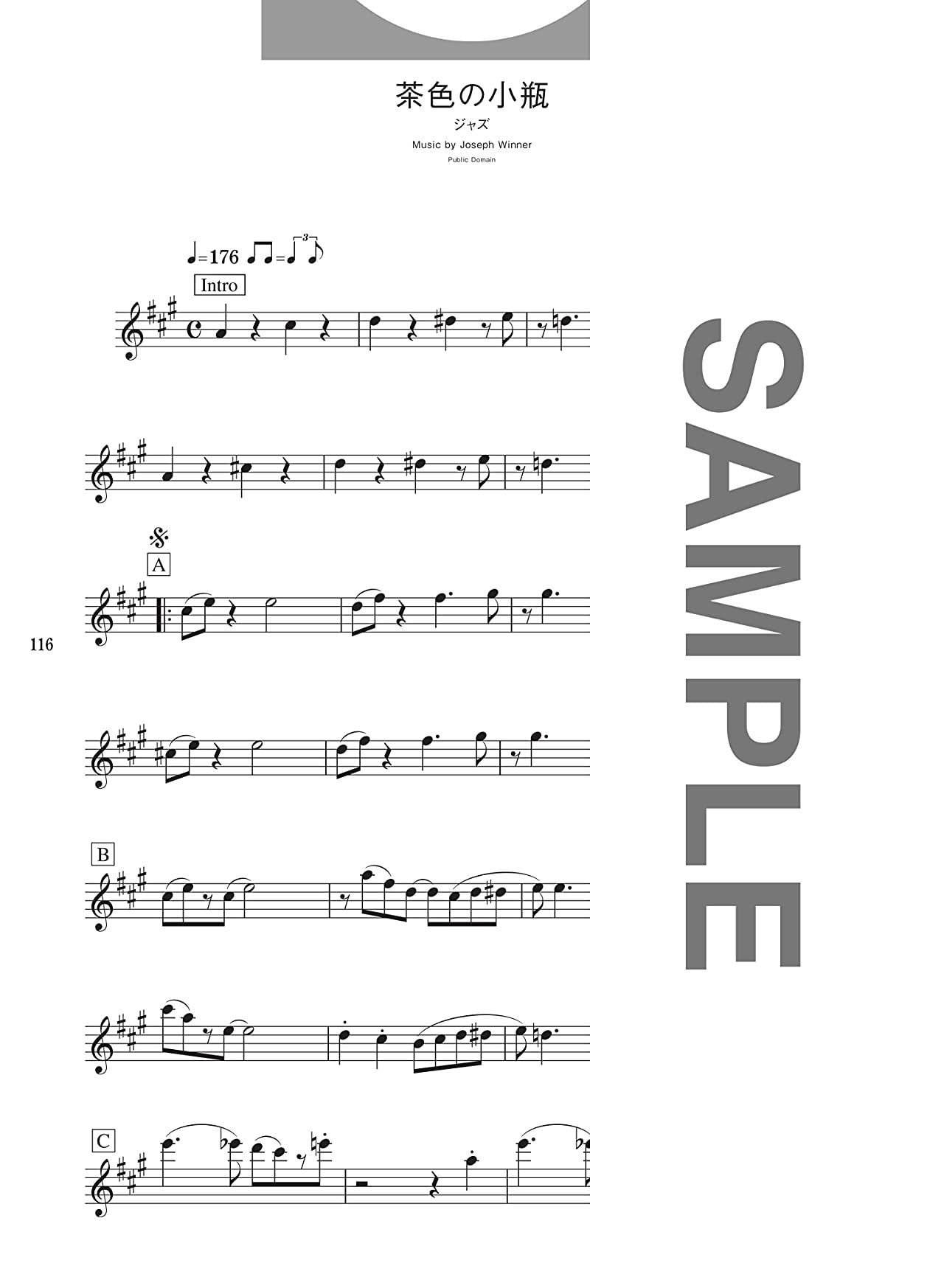Beliebtes und Standardrepertoire für Tenorsaxophon-Solo-Notenbuch