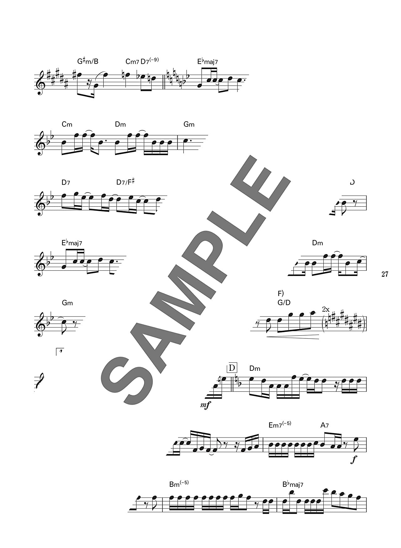 J-POP Anime songs Collection for Alto Saxophonew Solo/CD Sheet Music Book