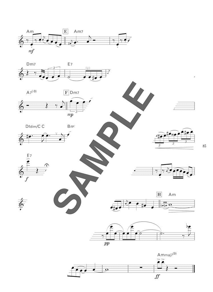 Studio Ghibli Collection für Altsaxophon-Solo mit CD (Backing Tracks) (Obere Mittelstufe) Notenbuch