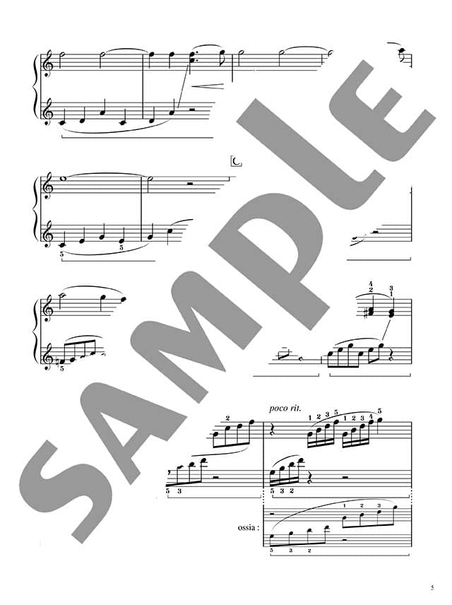 Impressive piano solo: Standard Repertory 2 for Grown-ups(Easy) Sheet Music Book