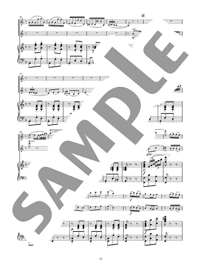 Popular and Classical music Selection: Violin Duo and Piano (Upper-Intermediate) w/CD(Piano Accompaniment Tracks) Sheet Music Book