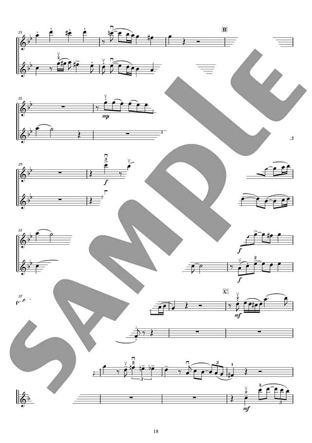 Popular and Classical music Selection: Violin Duo and Piano (Upper-Intermediate) w/CD(Piano Accompaniment Tracks) Sheet Music Book