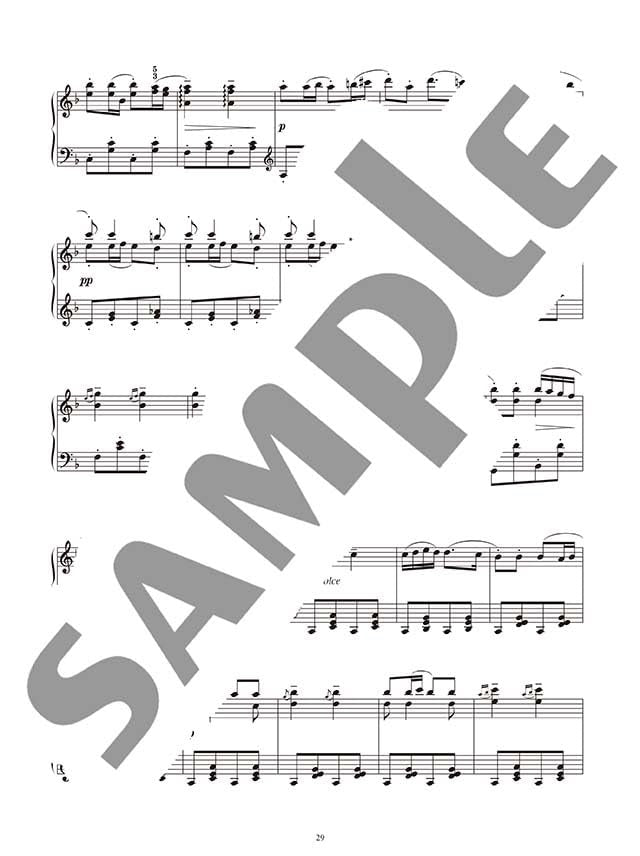 Studio Ghibli in Classical Music Style from Baroque Era to 20th Century Piano Solo(Advanced) Sheet Music Book