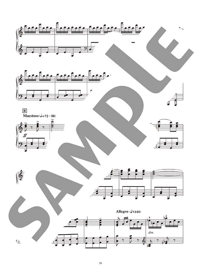 Studio Ghibli in Classical Music Style from Baroque Era to 20th Century Piano Solo(Advanced) Sheet Music Book