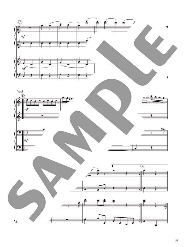 Klassische Musik Best Selection Piano Duet (Mittelstufe) Notenbuch