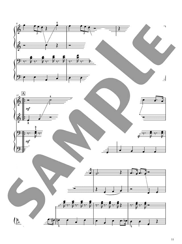 Studio Ghibli Klavierduettbuch auf Burgmüller-Niveau (Vorstufe x Vorstufe) Notenbuch