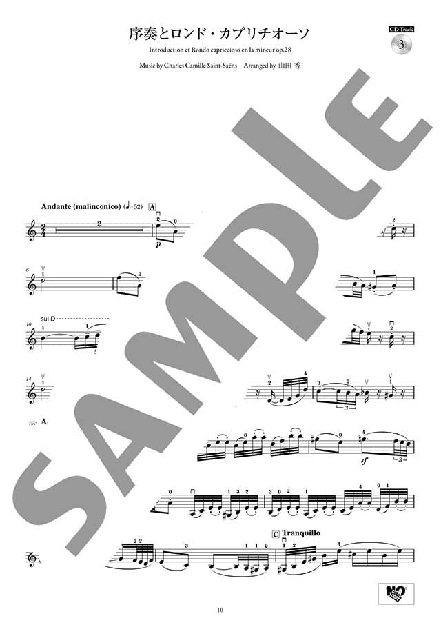 Concert Repertoire for Violin and Piano(Advanced) w/CD(Piano Accompaniment Tracks) Sheet Music Book