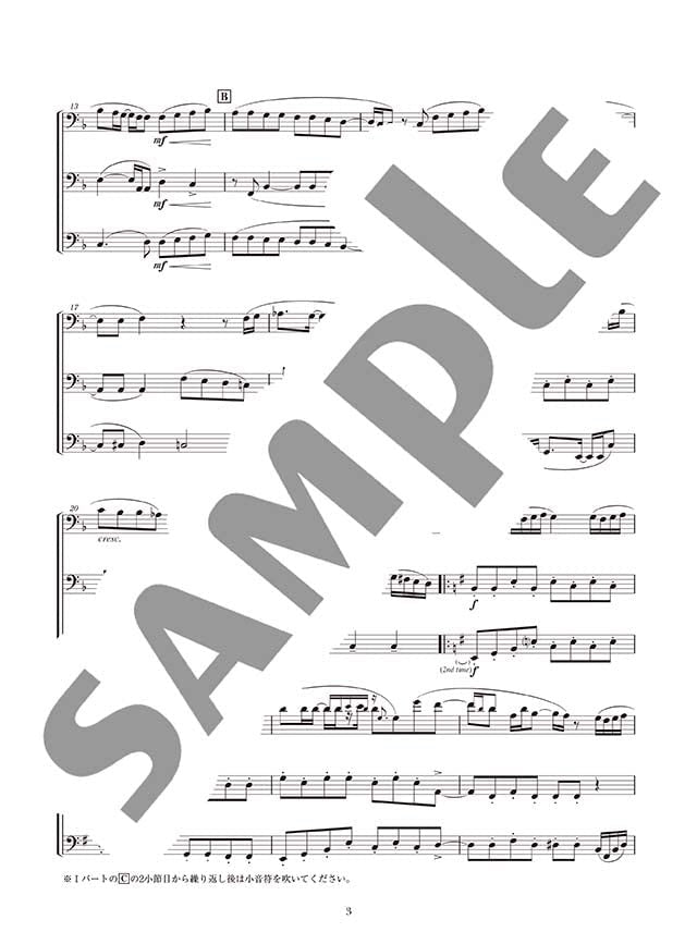Popular Songs for Trombone Ensemble(Pre-Intermediate) Sheet Music Book