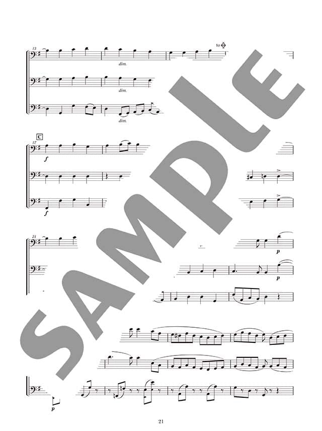 Popular Songs for Trombone Ensemble(Pre-Intermediate) Sheet Music Book