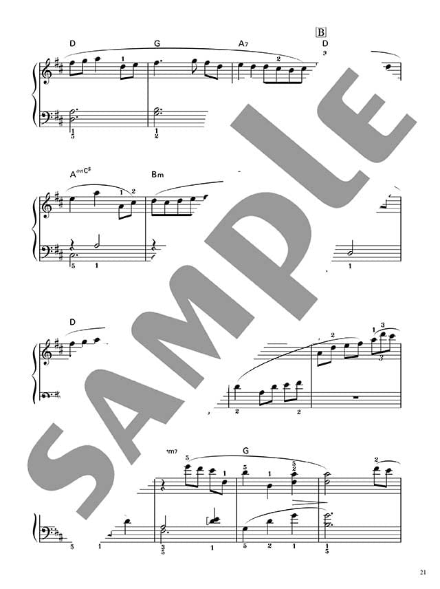 Popular Songs fo Piano Solo(Easy) Sheet Music Book